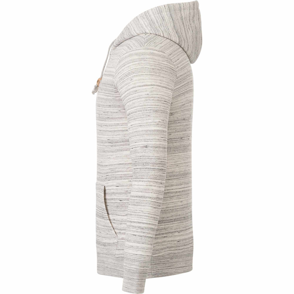 Tentree Space Dye Fleece Hoodie for Men Transfer - ten Hi Rise Grey Space Dye - Left Side