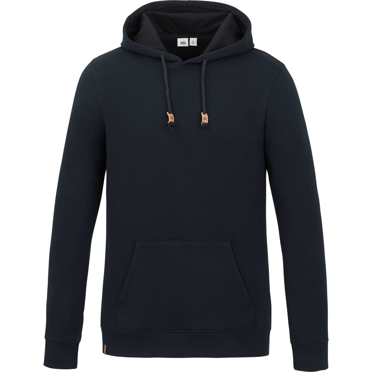 Tentree Space Dye Fleece Hoodie for Men Transfer - ten Meteorite Black - Front
