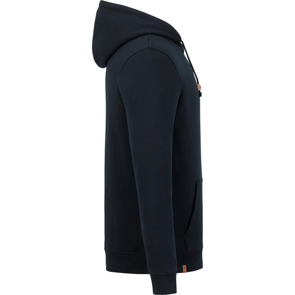 Tentree Space Dye Fleece Hoodie for Men Transfer - ten Meteorite Black - Right Side
