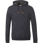 Tentree Space Dye Fleece Hoodie for Men Transfer - ten Meteorite Black Space Dye - Front