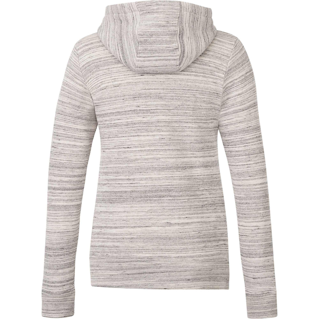 Tentree Space Dye Full Zip Fleece Hoodie for Women Transfer - ten Hi Rise Grey Space Dye - Back