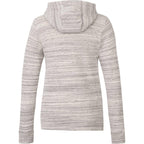 Tentree Space Dye Full Zip Fleece Hoodie for Women Transfer - ten Hi Rise Grey Space Dye - Back