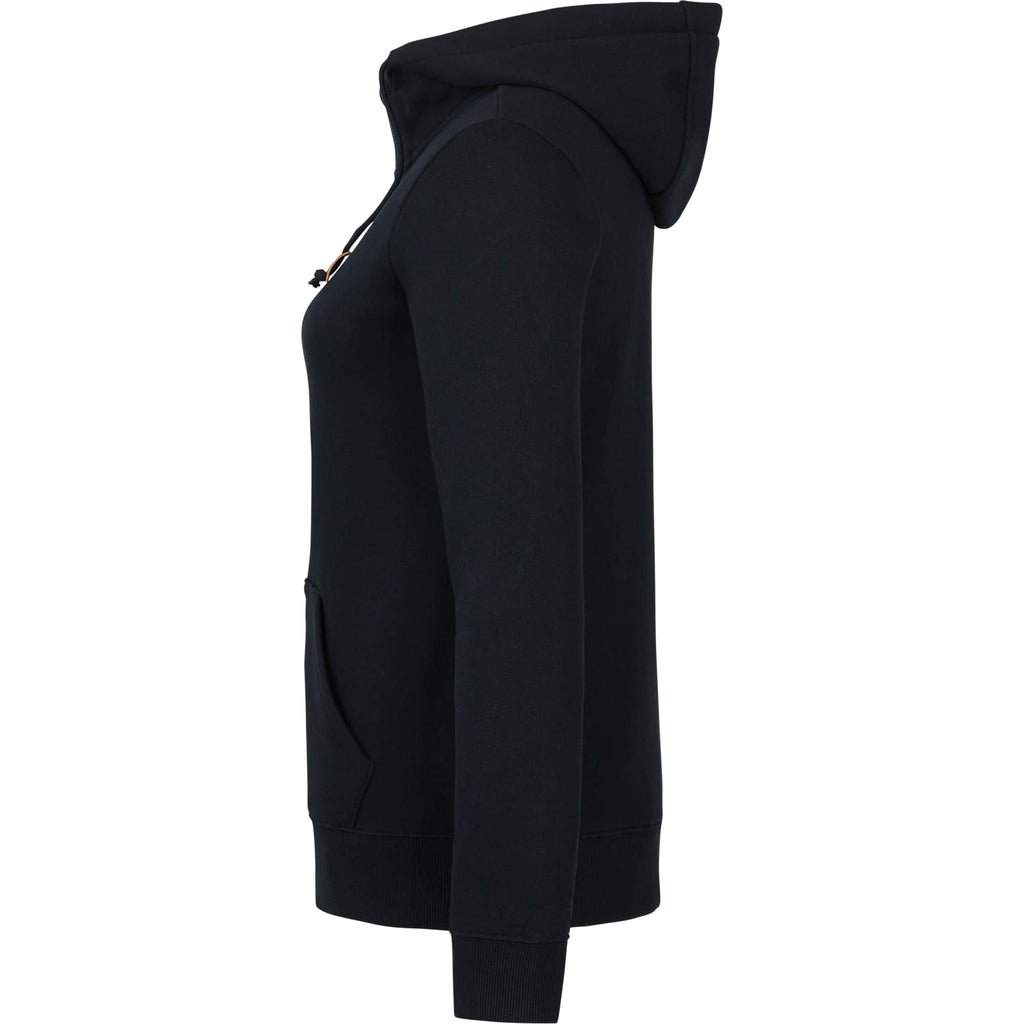 Tentree Space Dye Full Zip Fleece Hoodie for Women Transfer - ten Meteorite Black - Left Side