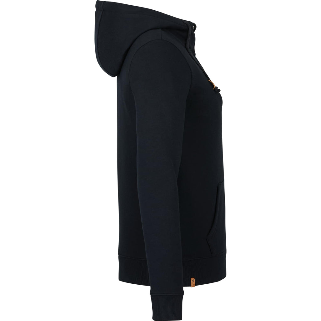 Tentree Space Dye Full Zip Fleece Hoodie for Women Transfer - ten Meteorite Black - Right Side