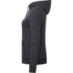 Tentree Space Dye Full Zip Fleece Hoodie for Women Transfer - ten Meteorite Black Space Dye - Left Side