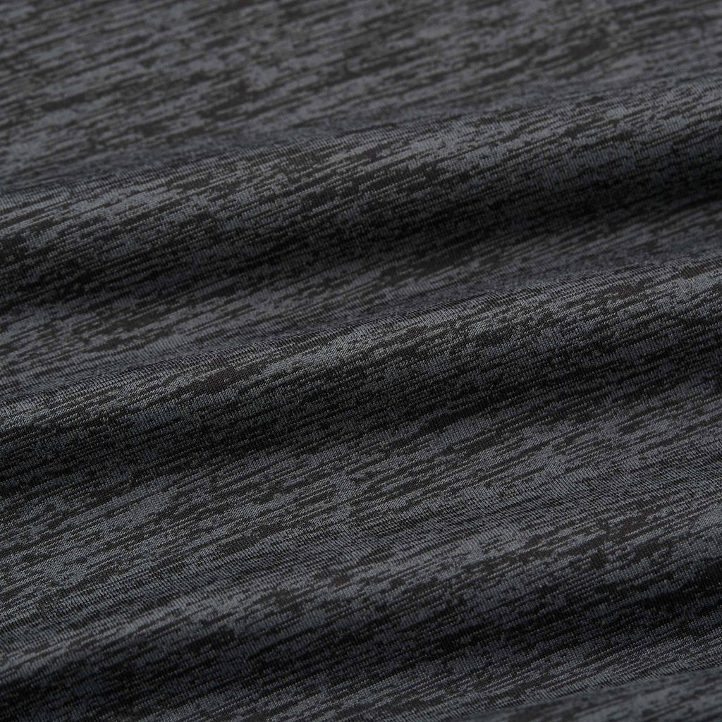 Tentree Stretch Knit Full Zip Hoodie for Men Embroidery - ten Granite Grey Space Dye - Detail Texture
