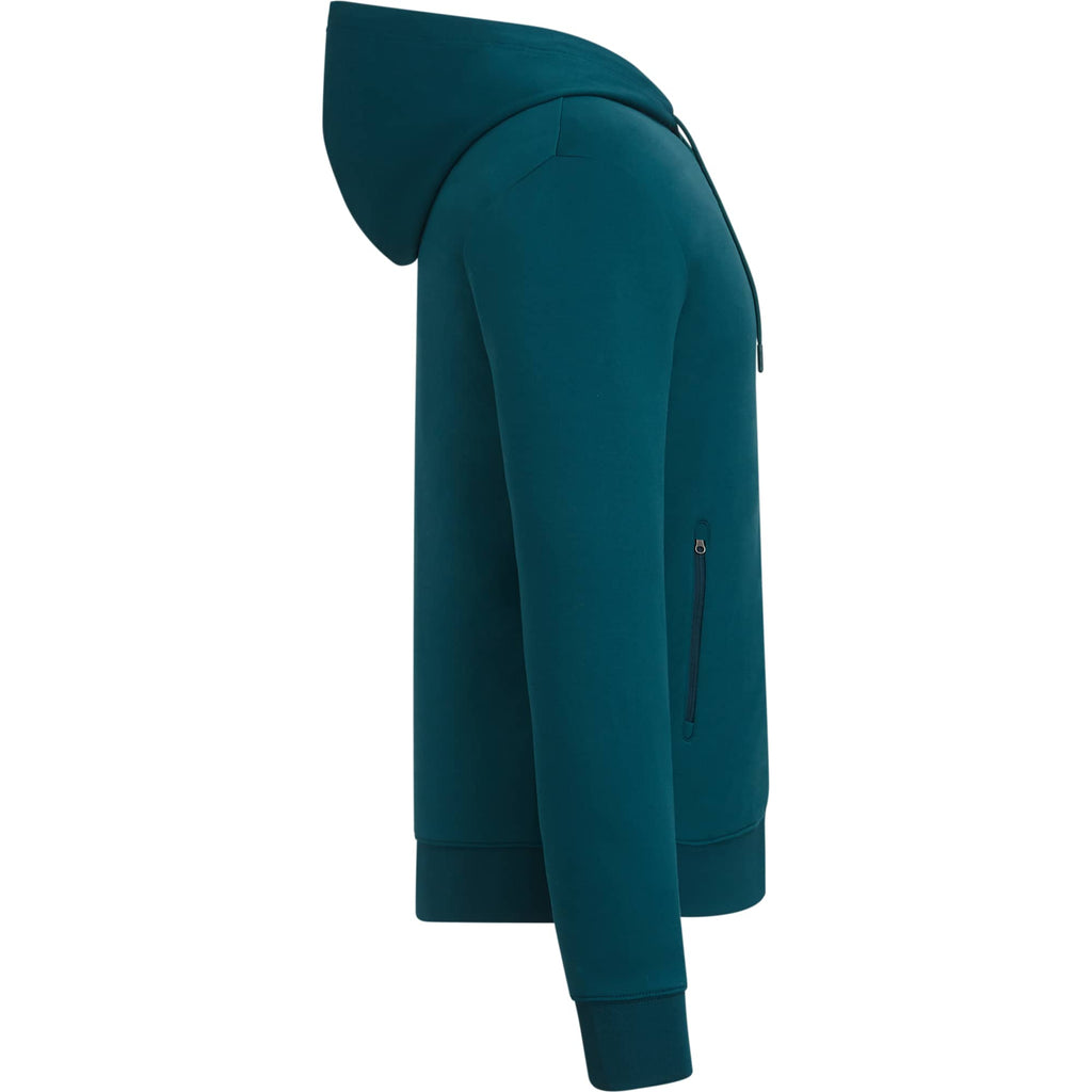 Tentree Stretch Knit Full Zip Hoodie for Men Embroidery - ten Reflecting Pond - Right Side