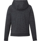 Tentree Stretch Knit Quarter Zip Hoodie for Women Transfer - ten Granite Grey Space Dye - Back