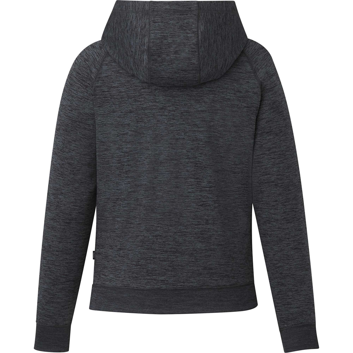 Tentree Stretch Knit Quarter Zip Hoodie for Women Transfer - ten Granite Grey Space Dye - Back
