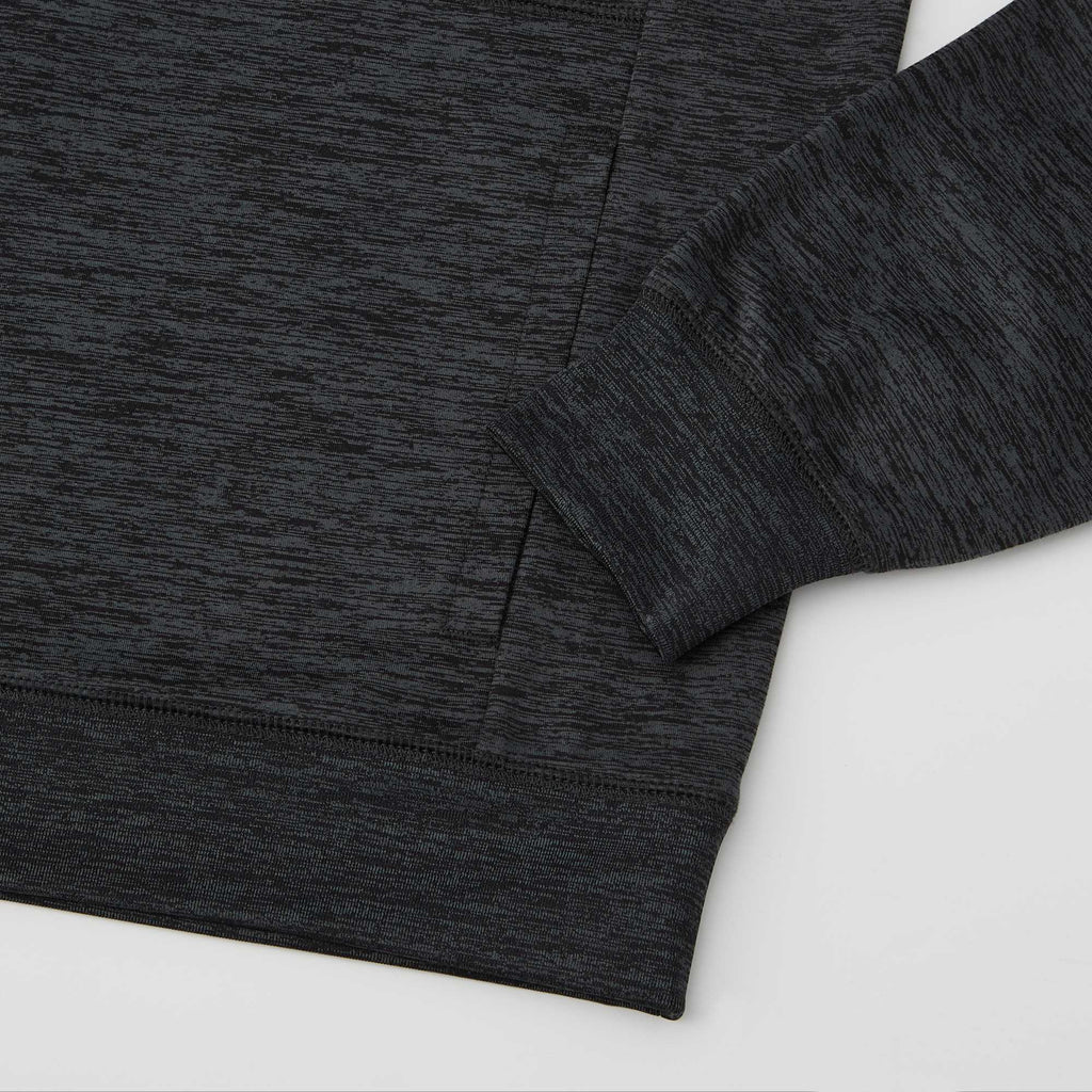 Tentree Stretch Knit Quarter Zip Hoodie for Women Transfer - ten Granite Grey Space Dye - Detail Cuff