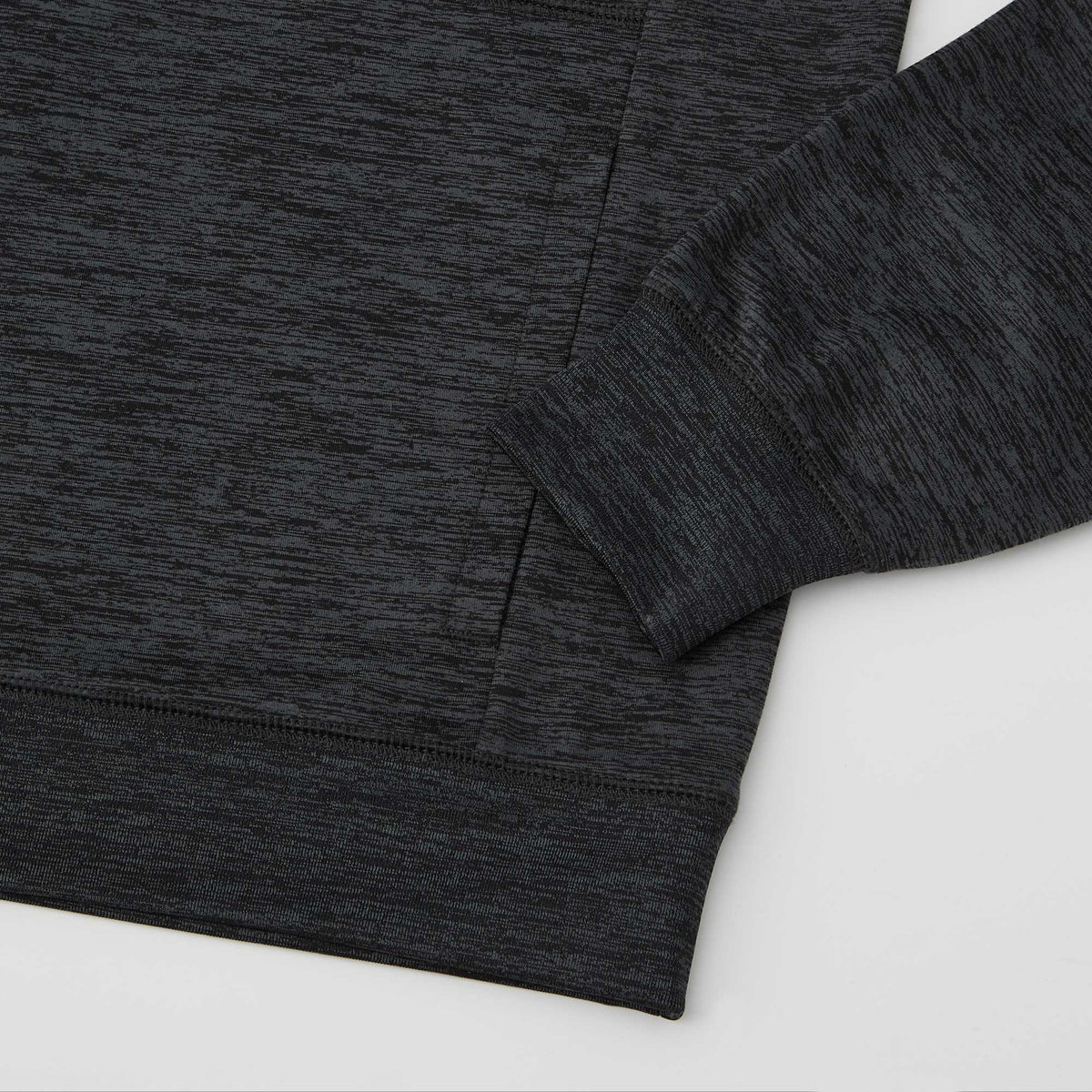 Tentree Stretch Knit Quarter Zip Hoodie for Women Transfer - ten Granite Grey Space Dye - Detail Cuff
