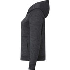 Tentree Stretch Knit Quarter Zip Hoodie for Women Transfer - ten Granite Grey Space Dye - Left Side