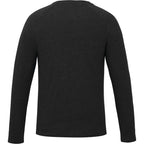 tentree TreeBlend Henley with Long Sleeves for Men Embroidery - ten Meteorite Black Heather - Back