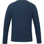 tentree TreeBlend Henley with Long Sleeves for Men Embroidery - ten Moonlit Ocean Heather - Back
