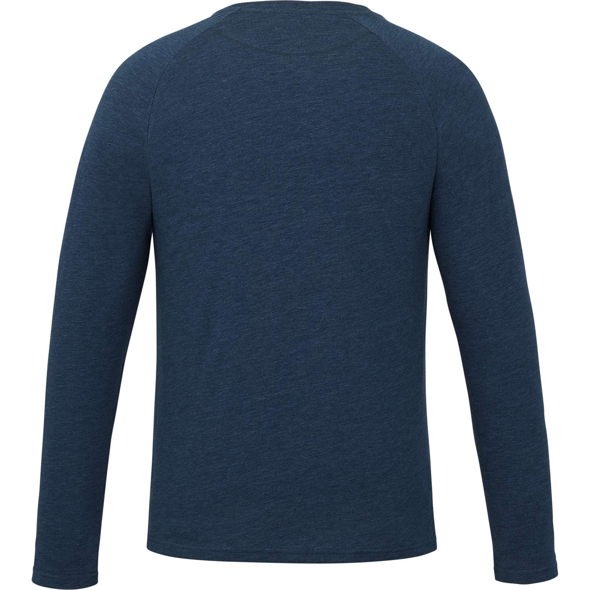 tentree TreeBlend Henley with Long Sleeves for Men Embroidery - ten Moonlit Ocean Heather - Back