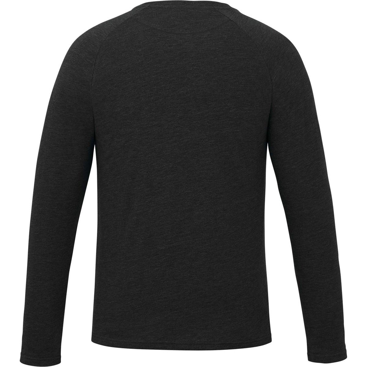 tentree TreeBlend Henley with Long Sleeves for Men Transfer - ten Meteorite Black Heather - Back