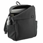 Terra Thread Earth Backpack in Fairtrade Organic Cotton, 15 Inch Embroidery - Charcoal - Right Angle 3
