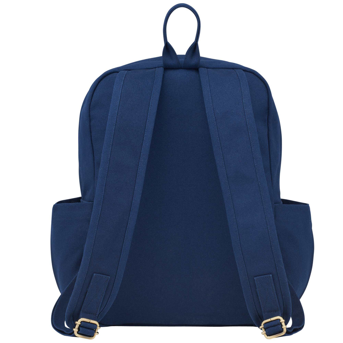 Terra Thread Earth Backpack in Fairtrade Organic Cotton, 15 Inch Transfer - Navy - Back