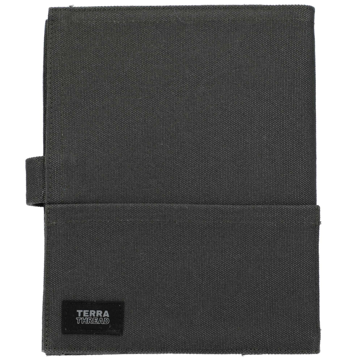 Terra Thread Organic Cotton Canvas Notebook Transfer - Charcoal - Back