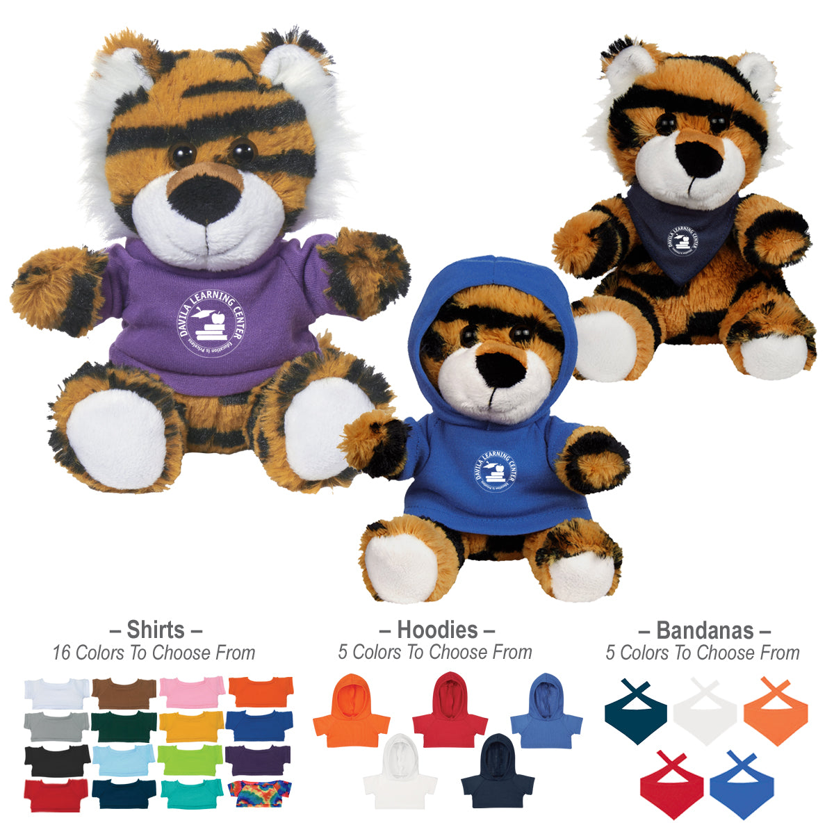 Terrific Tiger Plush Toy, 6 Inch