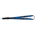 Textured Lanyard with Detachable Clip and D-Ring, 1 Inch Wide Sublimation - Sublimation - Front