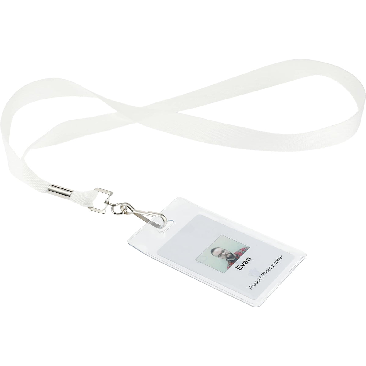 Textured Lanyard with Swivel Hook, 3/4 Inch Wide Sublimation - Sublimation - Badge