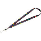 Textured Lanyard with Swivel Hook, 3/4 Inch Wide Sublimation - Sublimation - Front