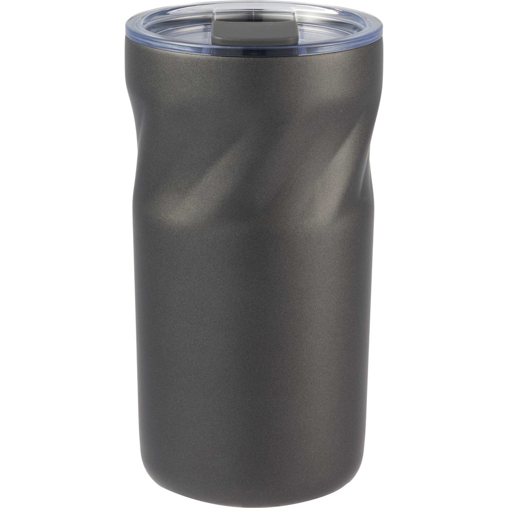 Thalia Geometric Grip Vacuum Tumbler, 16 oz Laser Engraving - Charcoal - Back