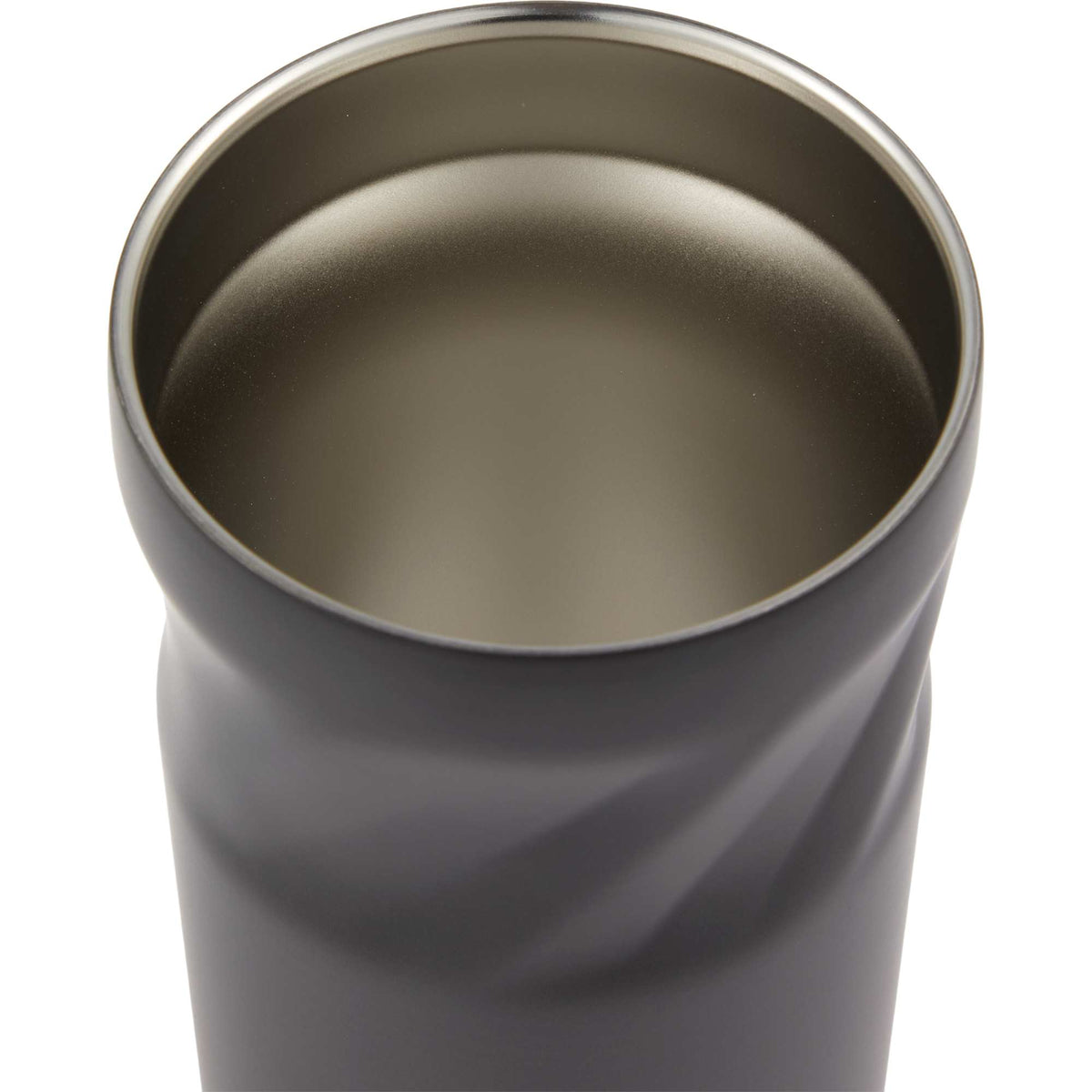 Thalia Geometric Grip Vacuum Tumbler, 16 oz Laser Engraving - Charcoal - Photo
