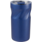 Thalia Geometric Grip Vacuum Tumbler, 16 oz Laser Engraving - Navy - Back