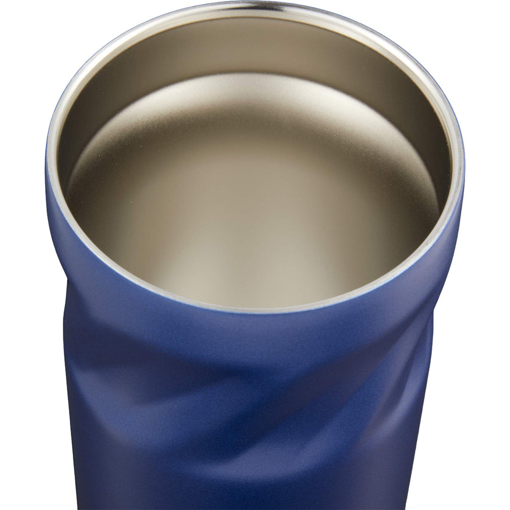 Thalia Geometric Grip Vacuum Tumbler, 16 oz Laser Engraving - Navy - Detail 2