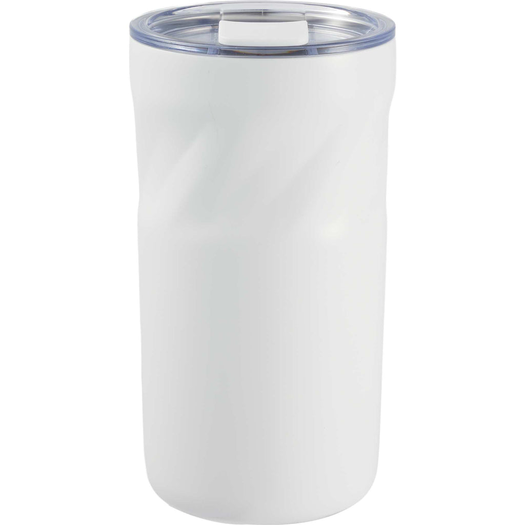 Thalia Geometric Grip Vacuum Tumbler, 16 oz Laser Engraving - White - Back