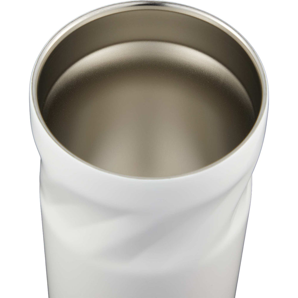 Thalia Geometric Grip Vacuum Tumbler, 16 oz Laser Engraving - White - Detail 2