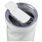 Thalia Geometric Grip Vacuum Tumbler, 16 oz Laser Engraving - White - Detail
