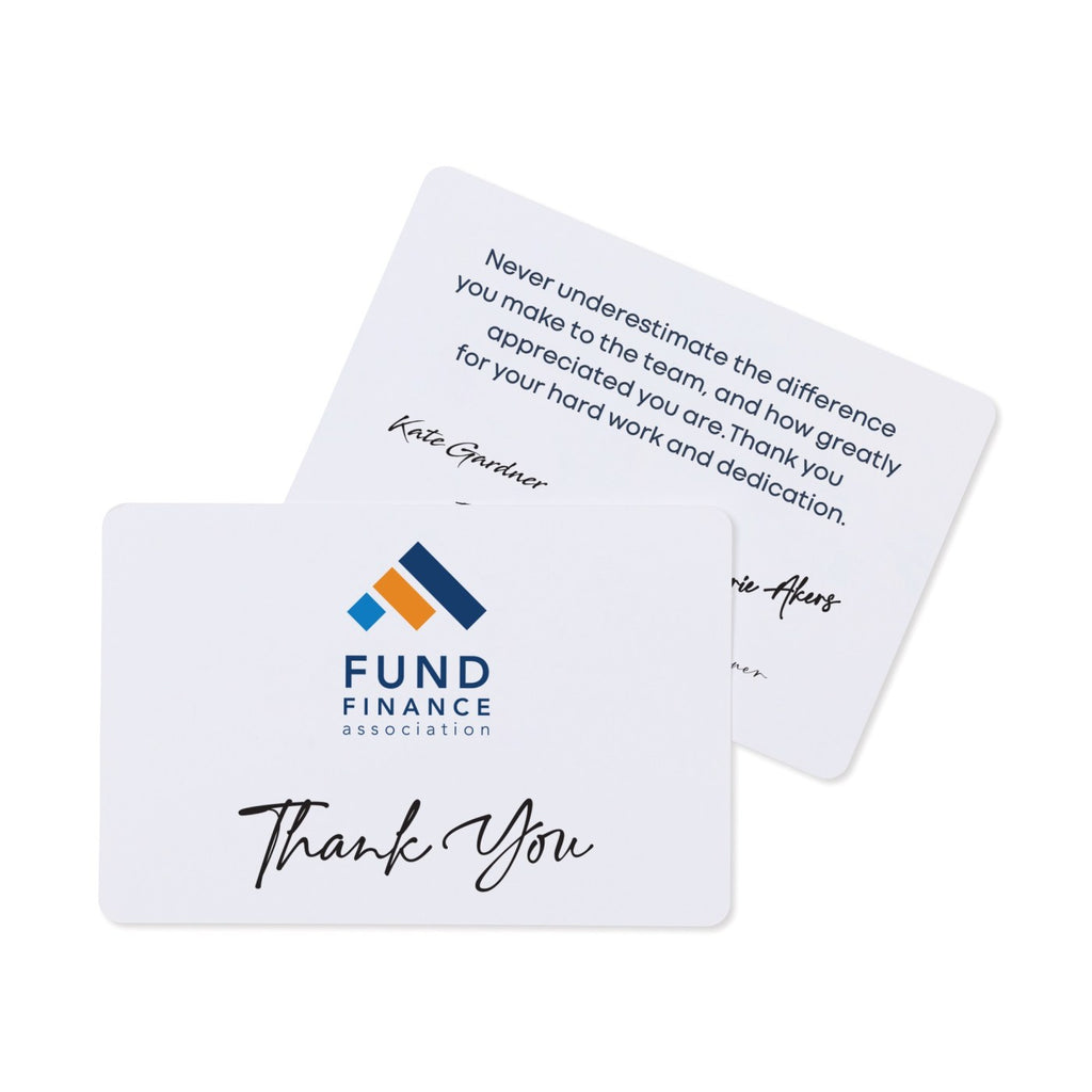 Thanks and Appreciation Card, 7 x 5 Inches Full Color - White - View 1