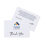 Thanks and Appreciation Card, 7 x 5 Inches Full Color - White - View 1