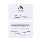 Thanks and Appreciation Card, 7 x 5 Inches Full Color - White - View 2