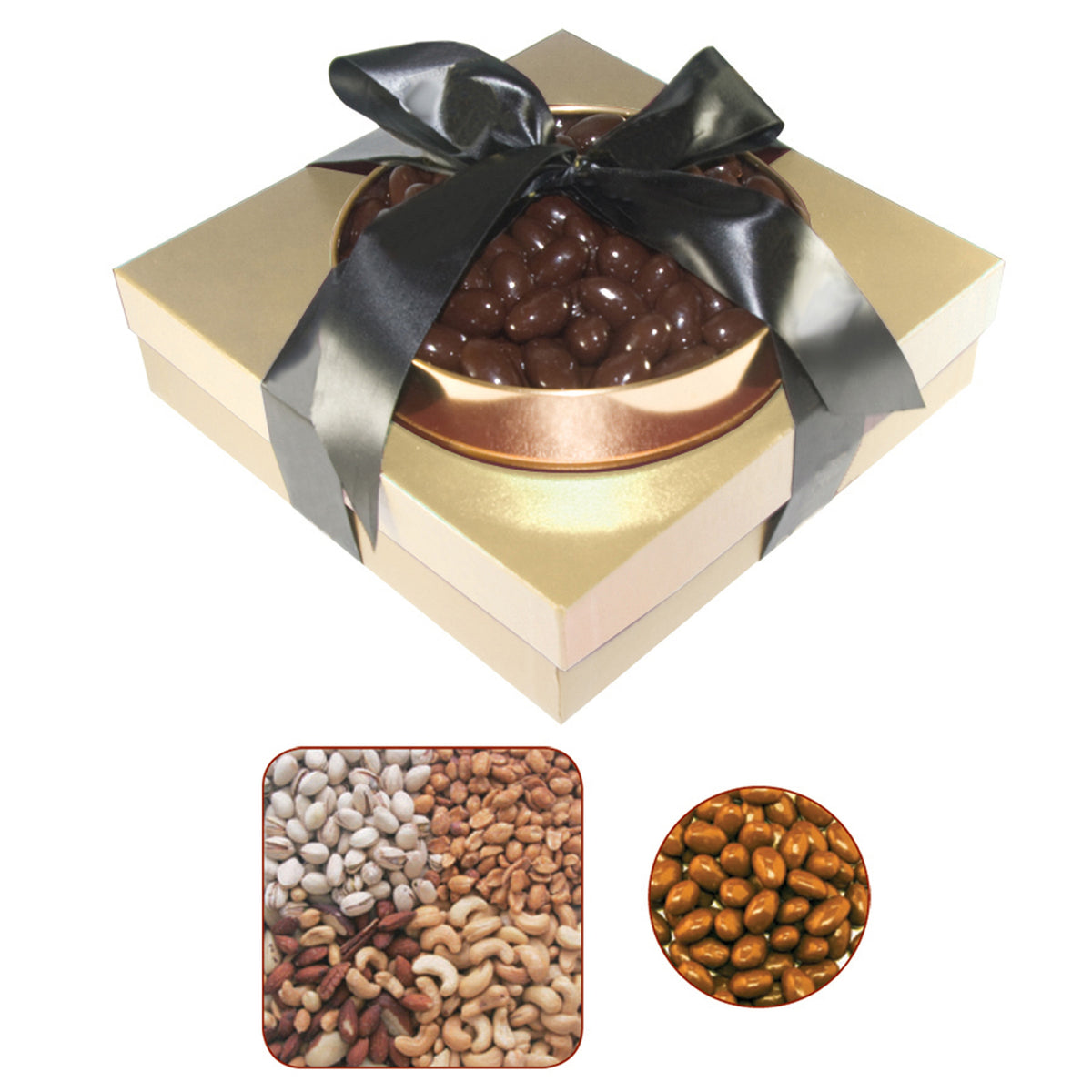 The Beverly Hills Grade A Nuts and Chocolate Almonds - Gold - blank4