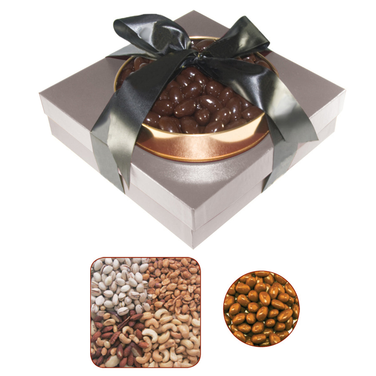 The Beverly Hills Grade A Nuts and Chocolate Almonds - Silver - blank4