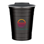 The Stainless Steel Cup, 16 oz - Black - Colorbrite Drinkware