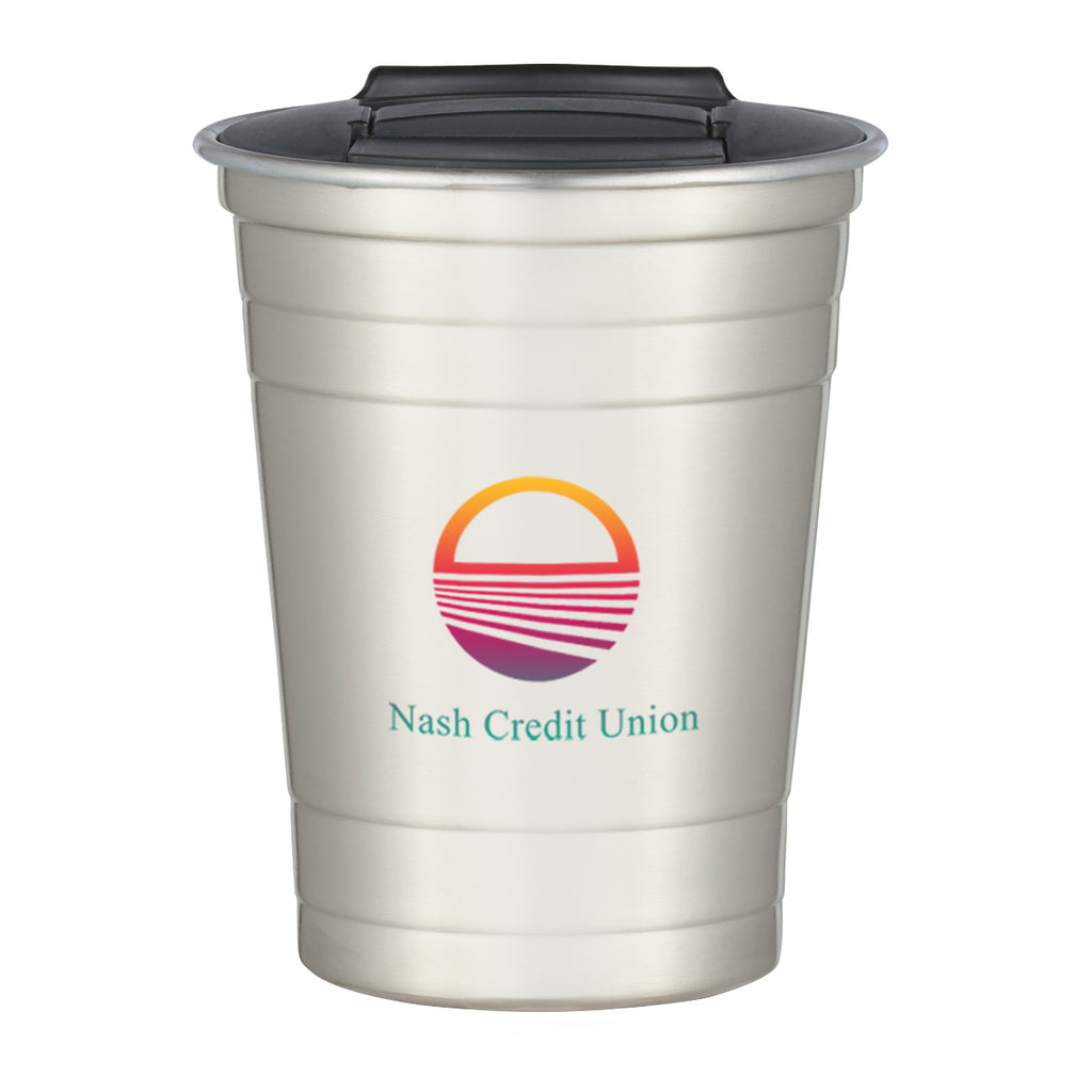 The Stainless Steel Cup, 16 oz - Silver - Colorbrite Drinkware