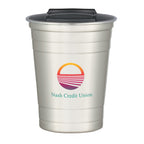 The Stainless Steel Cup, 16 oz - Silver - Colorbrite Drinkware