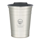 The Stainless Steel Cup, 16 oz - Silver - Laser Engraving