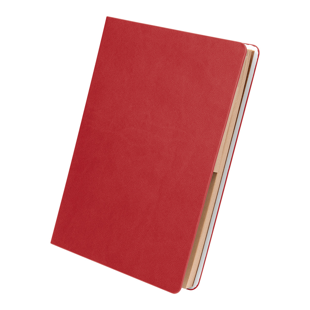 Theo Notebook in Kraft Paper with Sticky Notes - Angle