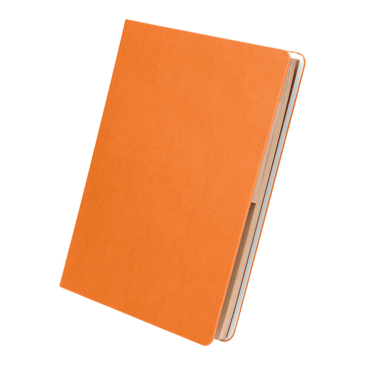 Theo Notebook in Kraft Paper with Sticky Notes - Angle