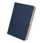 Theo Notebook in Kraft Paper with Sticky Notes - Navy - Angle
