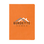 Theo Notebook in Kraft Paper with Sticky Notes - Orange - Full Color
