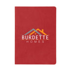 Theo Notebook in Kraft Paper with Sticky Notes - Red - Full Color