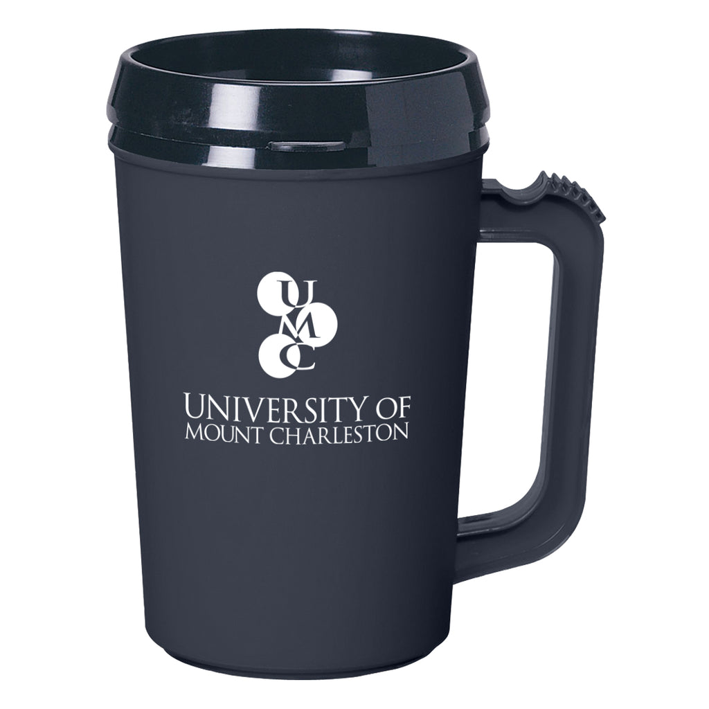 Thermo Insulated Mug, 22 oz - Black - Silk Screen