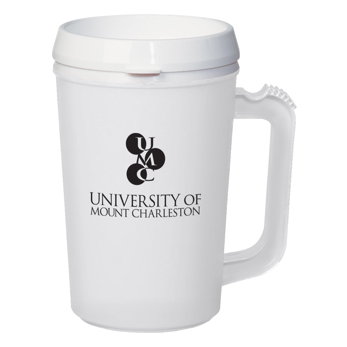 Thermo Insulated Mug, 22 oz - White - Silk Screen